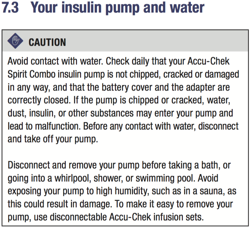 Is your insulin pump waterproof? What does that actually mean?