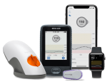 Dexcom G6 inserter, receiver, transmitter, phone, and watch