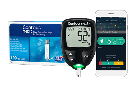 CONTOUR NEXT connected blood glucose meter