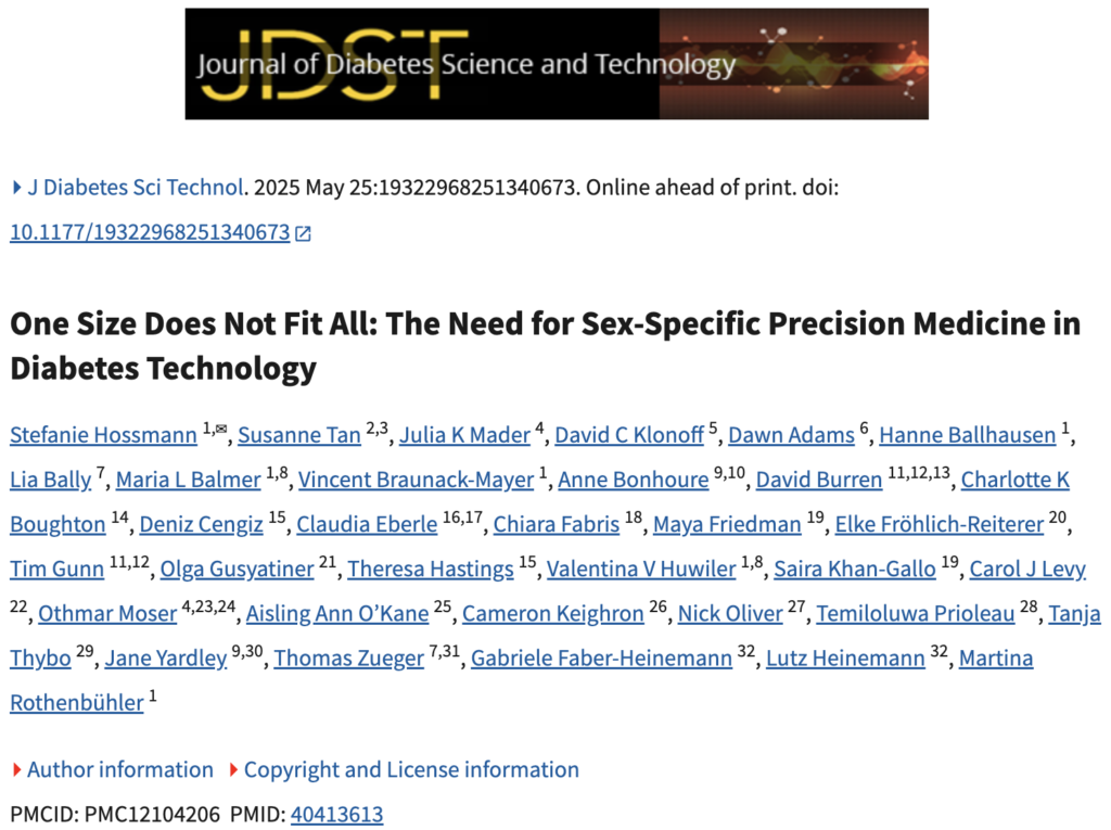 screenshot of JDST article heading